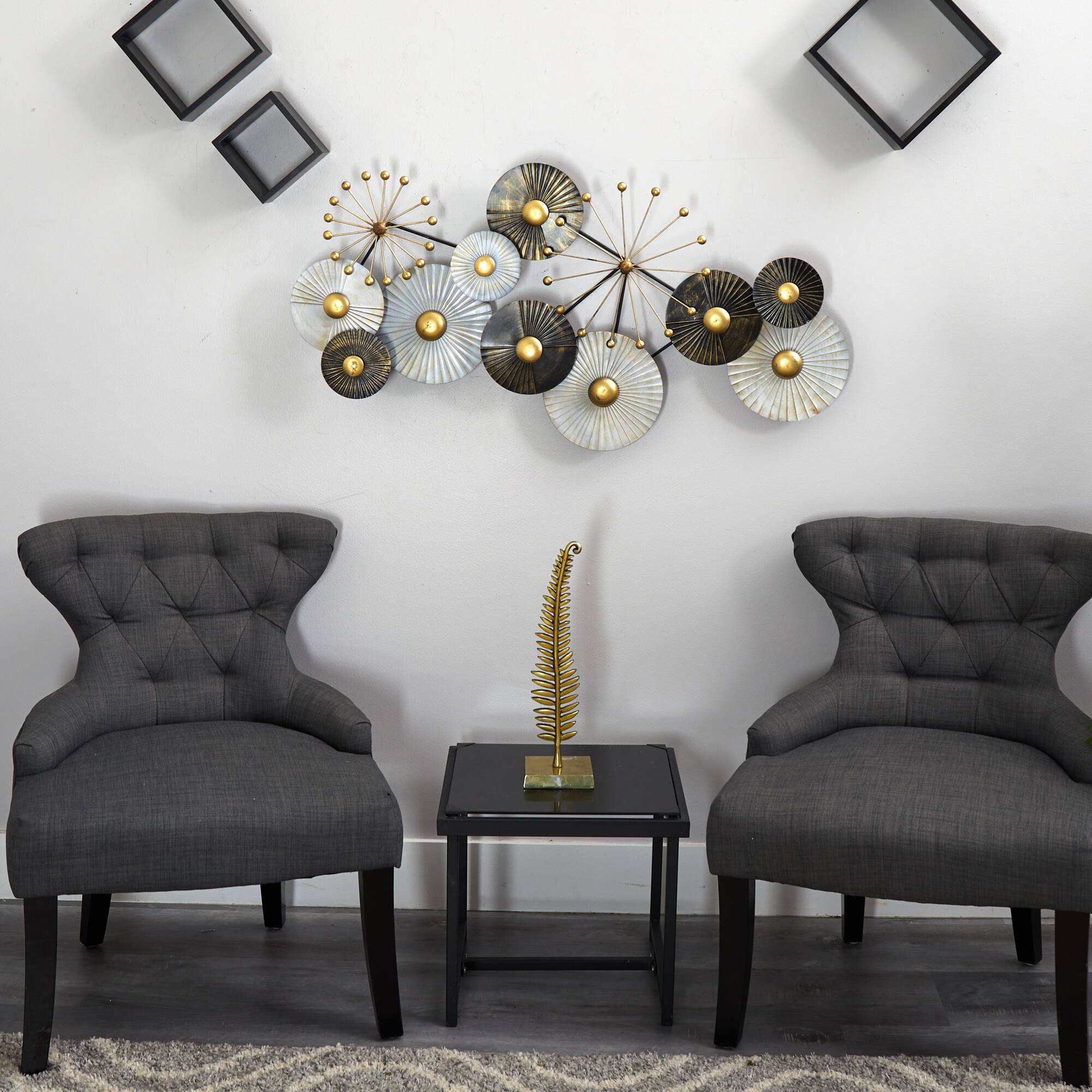 3.5ft. x 2ft. Urban Layered Metal Wall Art Decor